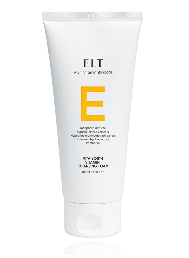 اي ال تي ELT Cosmetic Vita Youth Vitamin Cleansing Foam – غسول فيتامين لتفتيح البشرة وتنظيف المسام بعمق - Image 1
